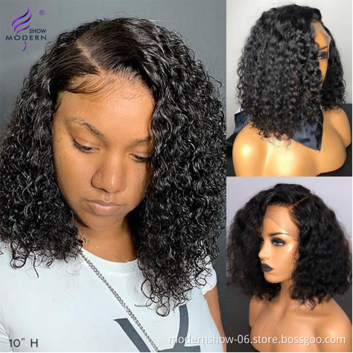 Brazilian Hair Cuticle Aligned Hair Bob Lace Wig , Human Hair Lace Front Wig Orange Wigs For Black Women